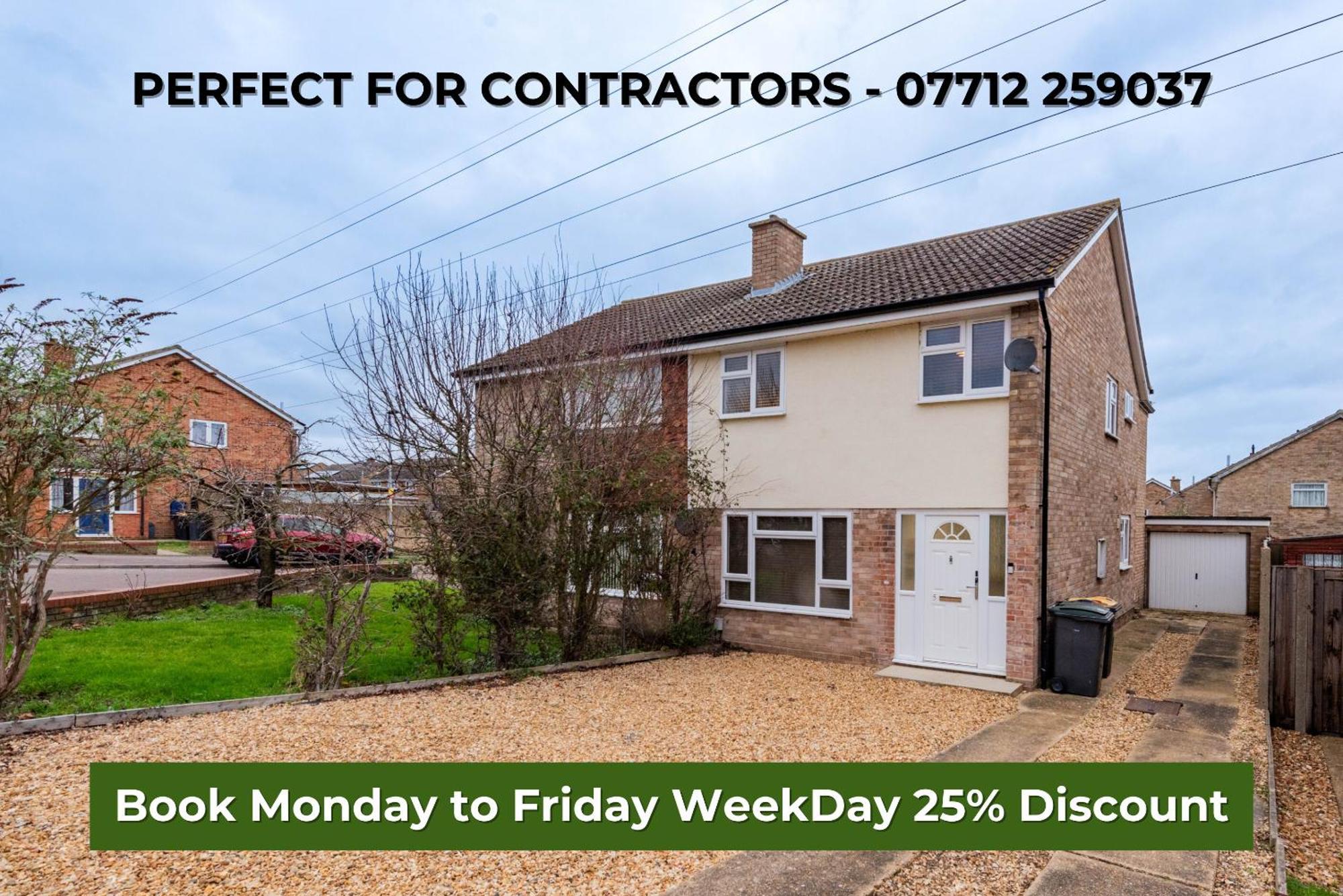 Modern 5 Bed House In Perfect For Contractors Holiday home *